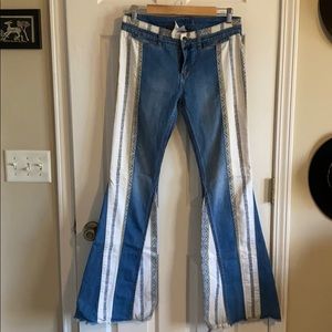 Free People Low Rise Bell Bottom Jeans sz 28